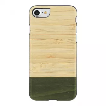 Handyhülle man and wood für iPhone 7/8 – Bambuswald Schwarz