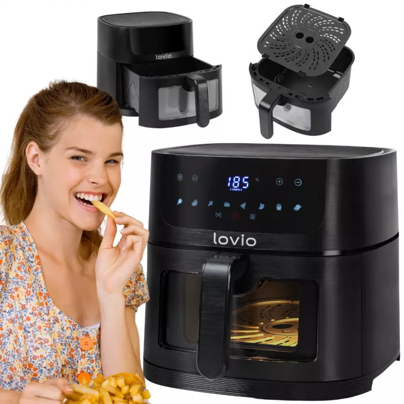 Lovio LVAF002BK PureFry XL Smart 6L Schwarz
