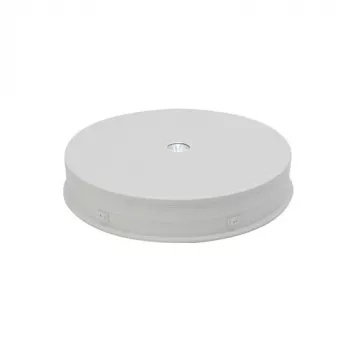 Elektrischer 360° Drehständer mit LED-Beleuchtung, rund 30 cm, weiß