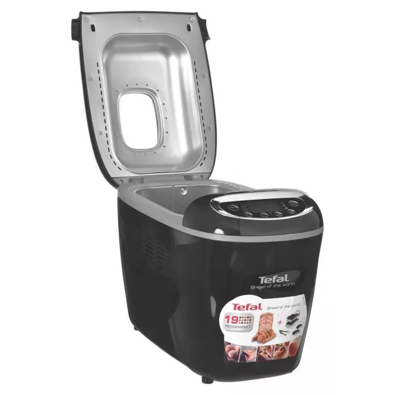 Brotbackautomat Tefal PF611838 — 1600 W, 1,5 kg Kapazität, 19 Programme, Touch-Bedienung, schwarz