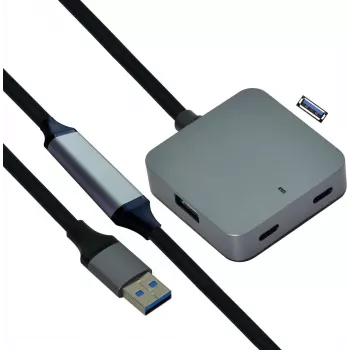 USB Hub VALUE 12.99.1125 USB 3.2 Gen 1 Type-A Schwarz 10m