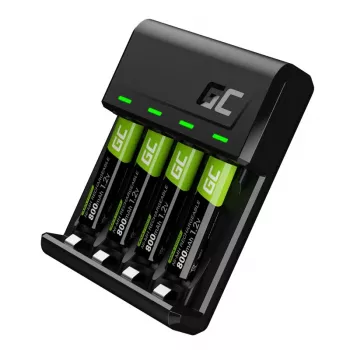 Universelles USB-Batterieladegerät Grün Cell GRSETGC02