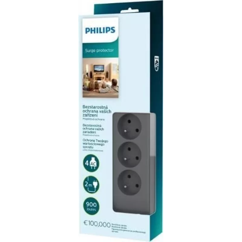 Überspannungsschutz Philips SPN3140A/60 — 14 Steckdosen, 60 Hz