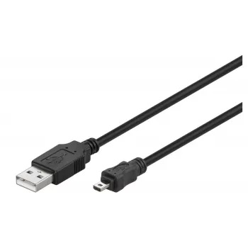 Microconnect USBAMB82 USB-Kabel USB 2.0 1,8 m USB-A Mini-USB-B Schwarz