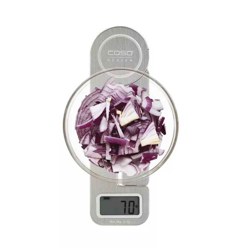 Caso | Waagen | KitchenEcostyle | Maximale Belastbarkeit 5 kg | Teilung 1 g | Anzeigetyp LCD | Edelstahl
