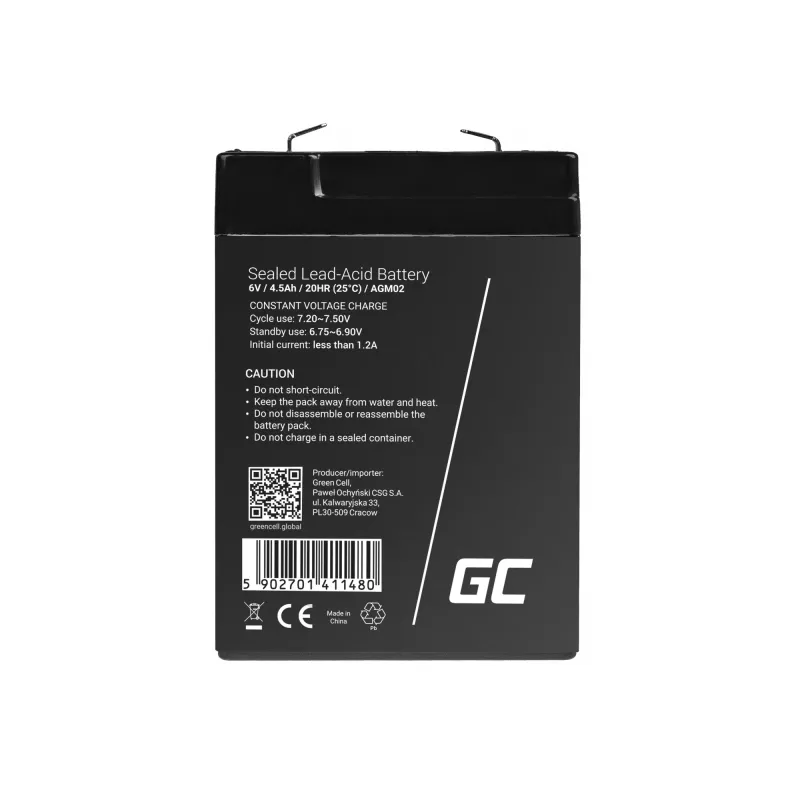 UPS-Batterie Green Cell AGM02 – Geschlossene Blei-Säure (VRLA) Ersatz für USV-Systeme