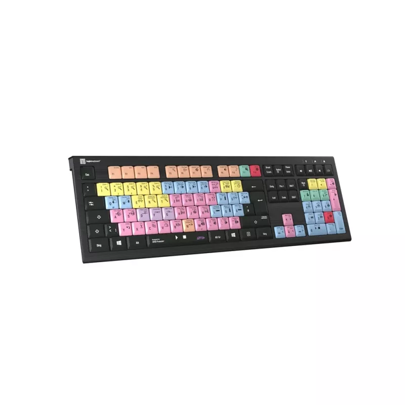 Logickeyboard ASTRA 2 USB QWERTZ Tastatur Schwarz Full-size 108 Tasten