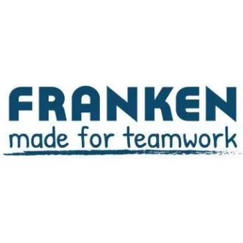 Magnethaftender Etikettenhalter Franken C124G — 5,0 x 1,5 cm, dunkelbraun