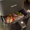 Heißluftfritteuse Lovio LVAF001BK 5 l schwarz — kompakte Heißluftfritteuse, 5‑Liter‑Fassungsvermögen