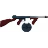 Pulio Metall-Gangsterpistole 155132/6 — Federdruck-Spielzeugpistole, Metallkonstruktion, 8-Schuss-Kapazität
