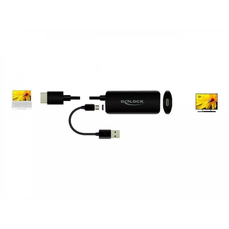 Adapter HDMI-A Stecker auf USB Type-C Buchse DeLOCK 63251