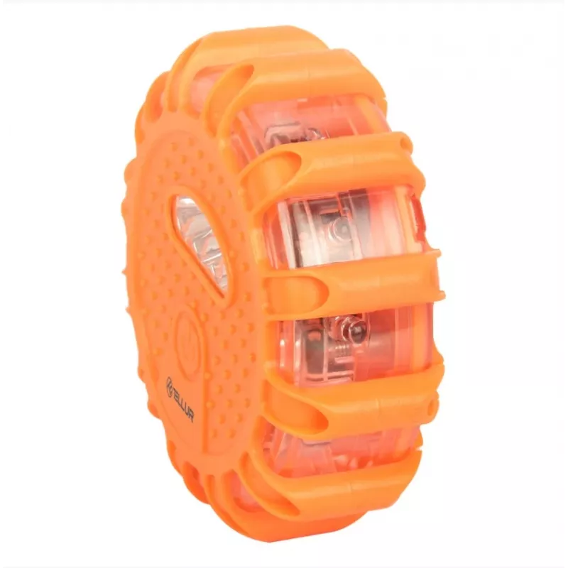 LED-Notfallsignal und Taschenlampe Tellur TLL441101 – 3×AAA, magnetisch, orange