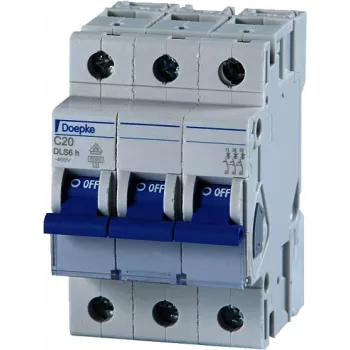 DOEPKE Leitungsschutzschalter C16A DLS-6H-C16-3-6-KA 6kA 3-polig 400V C-Charakteristik DLS-6H-C16-3-6-KA (09914293)
