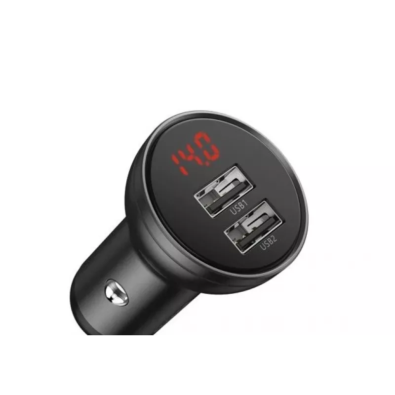 Baseus CCBX-0G mobiles Ladegerät Universal Schwarz, Grau, Zigarettenanzünder fürs Auto