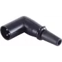 XLR-Winkelstecker ShiverPeaks BS55006 – 3-poliger rechtwinkliger Mikrofon-/Kabelstecker, schwarz