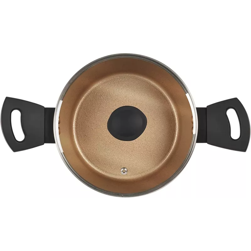 Kochtopf Russell Hobbs RH01669BEU7 20 cm, schwarz, Edelstahl-Innenbereich