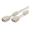 VGA-Monitorverlängerungskabel DIGITUS AK-310203-030-E — 3 m, VGA (D-Sub) auf VGA (D-Sub), 3Koax+7-Ader, Beige