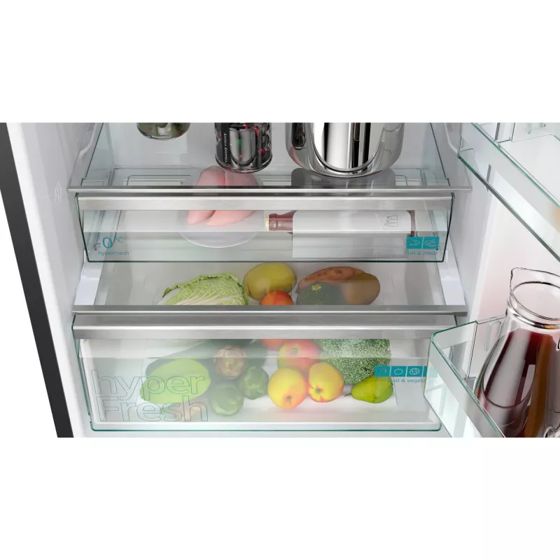 Siemens KG49NAXCF Kühl-Gefrierkombination Freistehend 440 L Edelstahl
