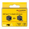 DeLOCK USB Type-C Adapter zu Gigabit LAN mini Schwarz