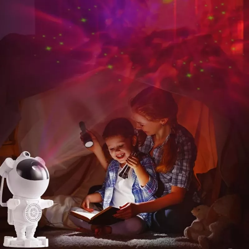 Starprojektor-Lampe Hawk HW-STAR01 mit integriertem Lautsprecher — Galaxien-Lichtprojektor