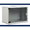 19 9U SOHO Digitus Wandschrank, grau, Glastür