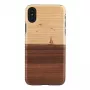 Smartphone-Hülle man and wood für iPhone X/XS – Modell mare, schwarz