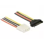 Internes Stromkabel DeLOCK 60136 0,2 m SATA 15-polig auf Molex 4-polig