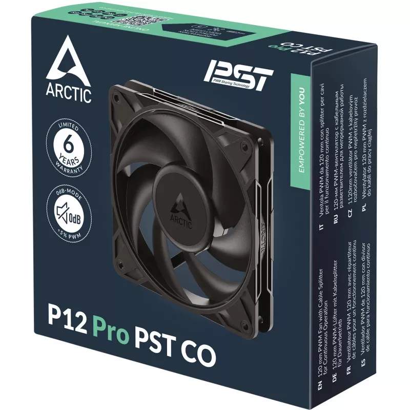 ARCTIC Freezer P12 Pro PST CO – 120-mm-PWM-Lüfter mit Kabel-Splitter für Dauerbetrieb