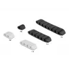 Kabelhalter DeLOCK trapezförmig selbstklebend Kombi-Set 10 Stück schwarz weiß