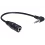 Audiokabel DeLOCK 65397 0,14 m 2,5 mm Stecker auf 3,5 mm Buchse Schwarz
