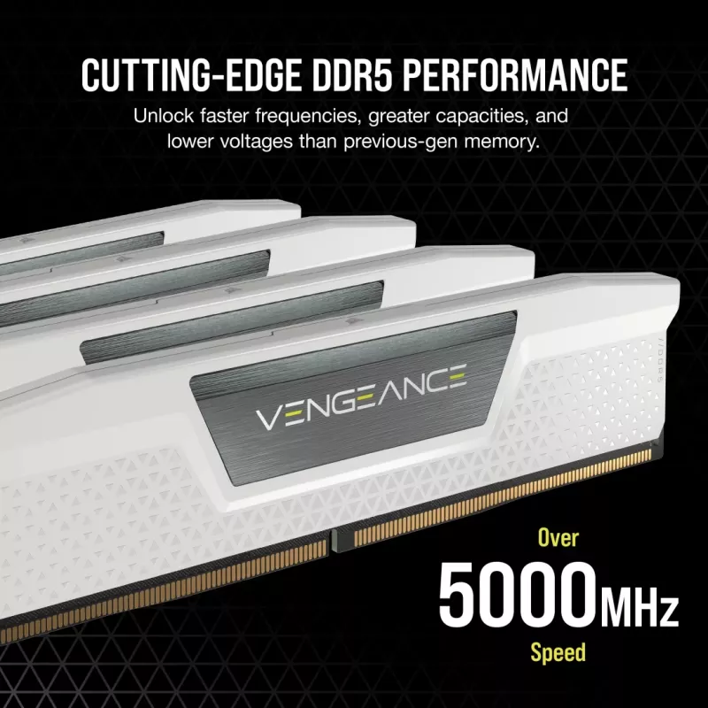 CORSAIR Vengeance DDR5 Kit 48 GB 2 x 24 GB DIMM 288-PIN 3000 MHz PC5-48000 CL30 1,4 V weiß (CMK48GX