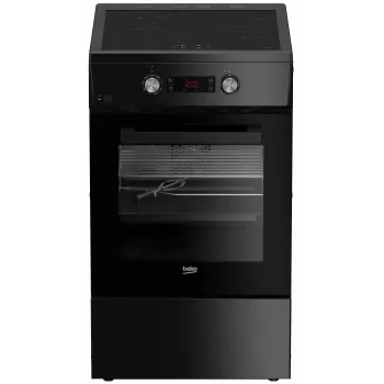 Induktionskochfeld mit Elektrobackofen Beko FSM59305BDT, 60 L, 50 cm Breite, schwarz, Energieeffizienzklasse A, 4-Zonen-Boost-Induktion