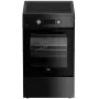 Induktionskochfeld mit Elektrobackofen Beko FSM59305BDT, 60 L, 50 cm Breite, schwarz, Energieeffizienzklasse A, 4-Zonen-Boost-Induktion