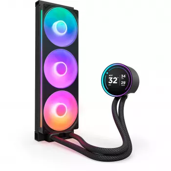 NZXT Kraken Elite 360 RGB Prozessor All-in-One-Flüssigkeitskühler 12 cm Schwarz 1 Stück