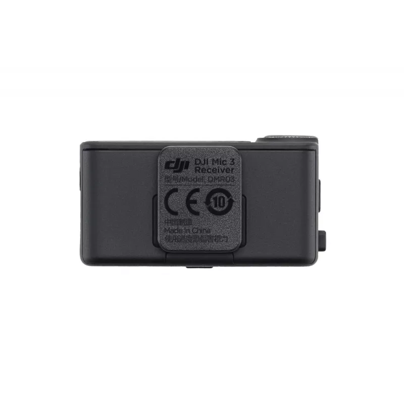 Mikrofon-Empfänger DJI Mic 3 Kamerahalterung schwarz – batteriebetrieben, inklusive 3,5-mm-Audio- und USB-Kabel