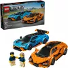 Bausatz LEGO Speed Champions Set 77238 — Lamborghini Revuelto & Huracán STO, 607 Teile, 2 Minifiguren, empfohlenes Alter 10+