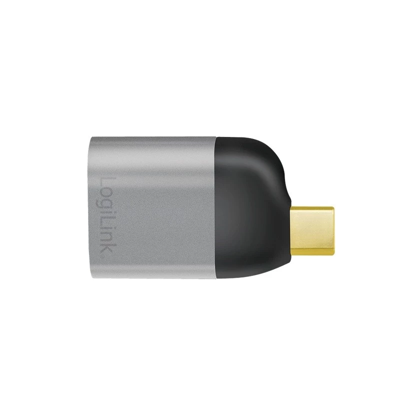 LogiLink CUA0204 USB-C auf DisplayPort Adapter Schwarz Grau