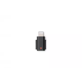 Audio-Adapter DJI Mic 3 Mobile Phone Adapter (Lightning) — Lightning-Anschluss, schwarz, für Apple-Mobilgeräte