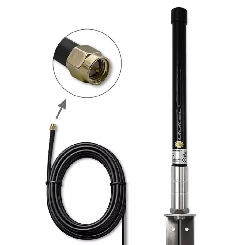 Externe 4G LTE Rundstrahlantenne QOLTEC 15 dBi mit SMA-Anschluss