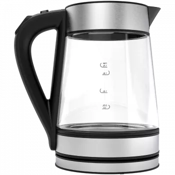 AENO EK1S Wasserkocher 1,7 L 2200 W Schwarz, Silber, Transparent