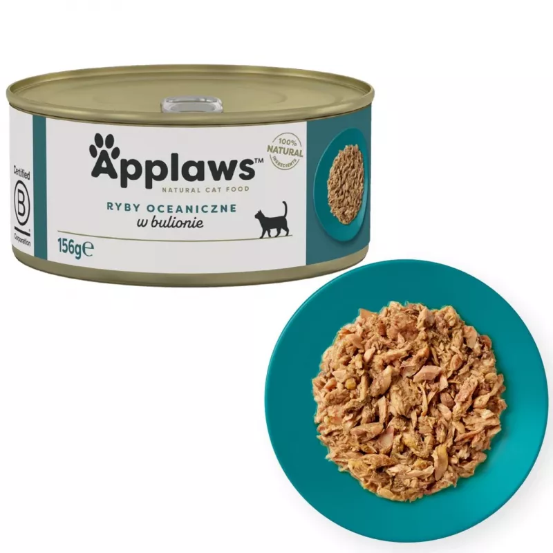 APPLAWS Ocean fish in broth - Nassfutter für Katzen - 156g