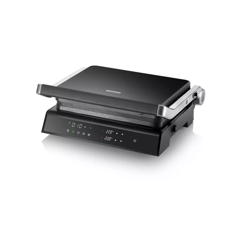 Kontaktgrill Severin KG 2399 Schwarz Edelstahl 1800 W
