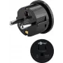 Goobay Netzadapter, Schwarz - US/Japan-Steckdose (Typ B, NEMA 5-15, 3-polig) > Typ F (Typ F, CEE 7/4) (45350)
