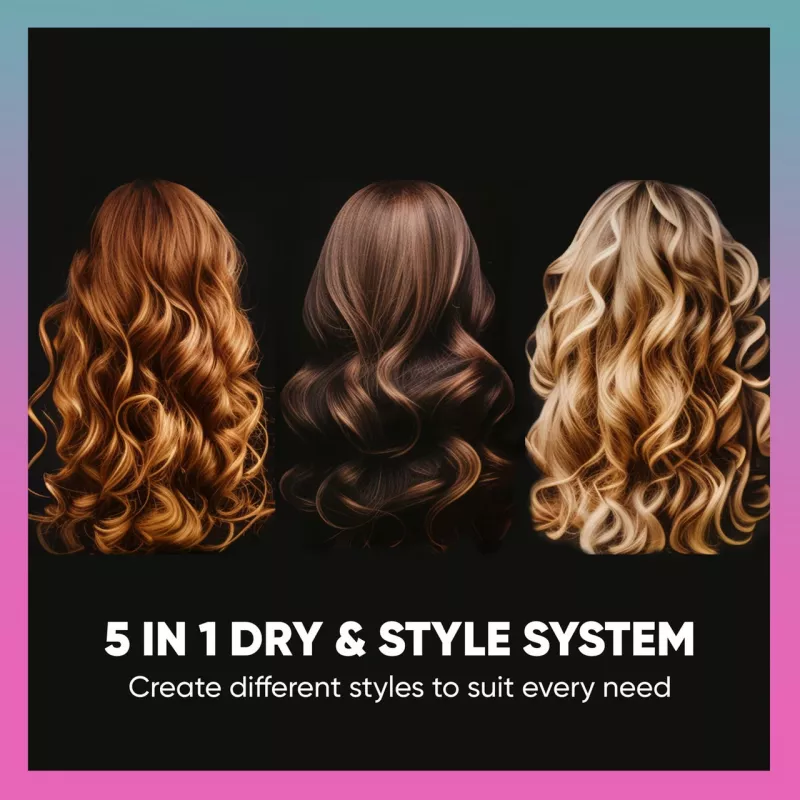 Haarstyler SBB 5-in-1 Blowdry and Style SBDR-2850-EU — Multifunktions-Haartrockner und Styling-Tool