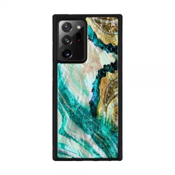 Schutzhülle iKins für Samsung Galaxy Note 20 Ultra — Aqua-Achat-Design