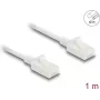 Netzwerkkabel DeLOCK RJ45 Cat.6A Stecker zu Stecker 1m weiß
