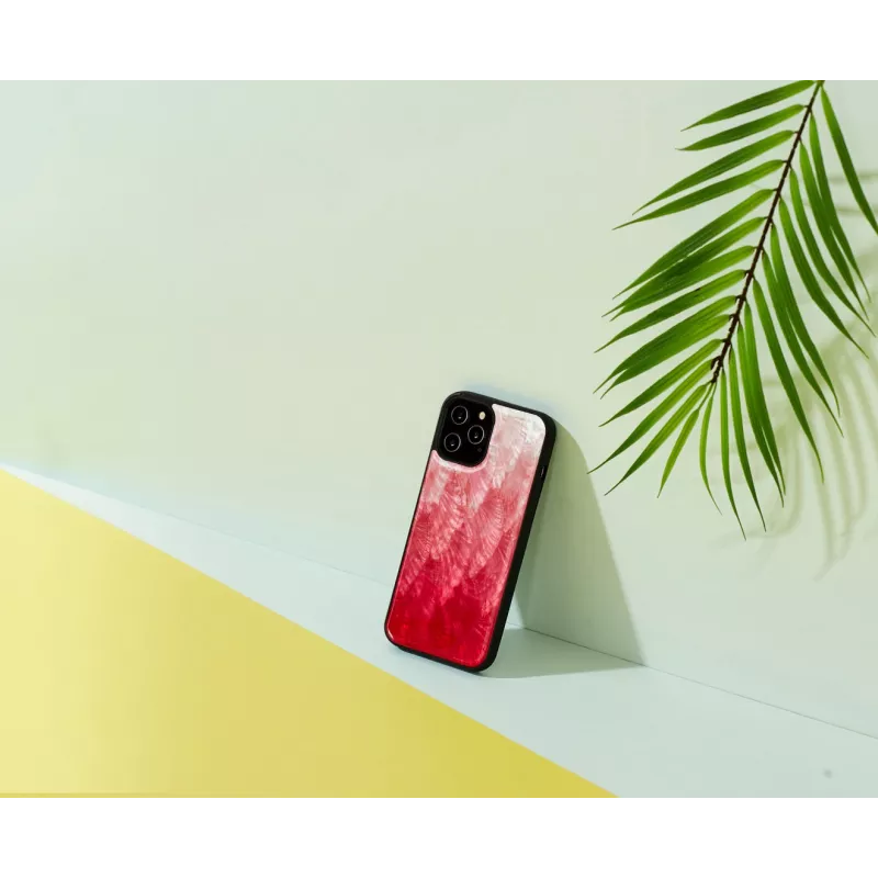 Schutzhülle iKins für Apple iPhone 12 Pro Max – Pink Lake mit schwarzen Akzenten