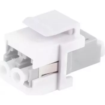 LWL-Keystone-Steckverbinder ShiverPeaks LC-LC Duplex beige — Modell 08-10204