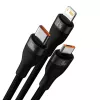 USB-Kabel Baseus SUP0003351 1,2 m USB A USB C/Micro USB-A/Lightning Schwarz