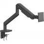 Monitorhalterung DIGITUS Single, Klemme, für bis zu 49 Zoll (124,5 cm), 20 kg, VESA 75x75–100x100, neigbar -20° bis 50°, höhenverstellbar, schwarz